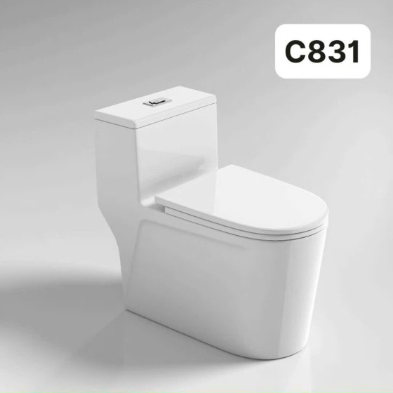 Bồn cầu bệt lùn 4 xoáy