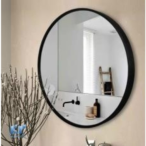 gương tròn viền nhôm