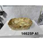 lavabo vân đá vàng