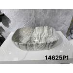 lavabo vân đá xám