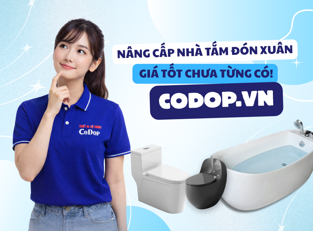 Nâng cấp nhà tắm đón xuân cùng CODOP.VN